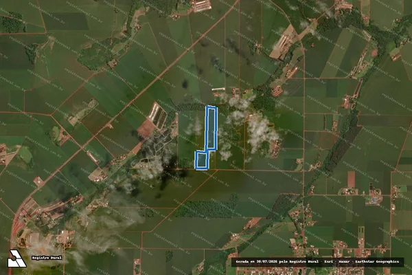 Imagem de satélite de PARTE NORDESTE E SUDOESTE DO LOTE Nº 23, integrante do 31º Perímetro da Fazenda Britânia - Parte 1 em Maripá - PR