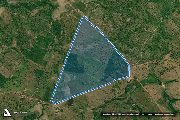 Imagem de satélite de FAZENDA OLHO DÁGUA - Parte 1 em São Luís Gonzaga do Maranhão - MA