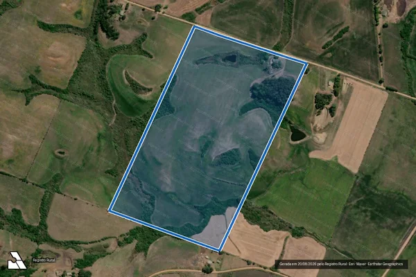 Imagem de satélite de Planta - PE Nova União I - Gleba B1 - Lote 11 - Lote 11 em Hulha Negra - RS