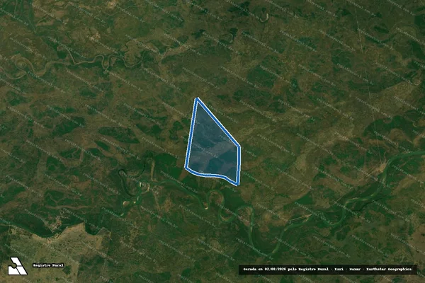 Imagem de satélite de Fazenda Porto Mangueiral - Parcela 1 em Barão de Melgaço - MT