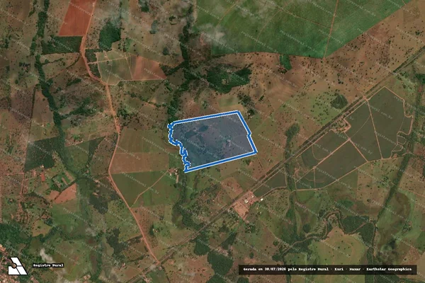 Imagem de satélite de Fazenda Campo Belo - Faxina - Parcela 1 em Campina Verde - MG