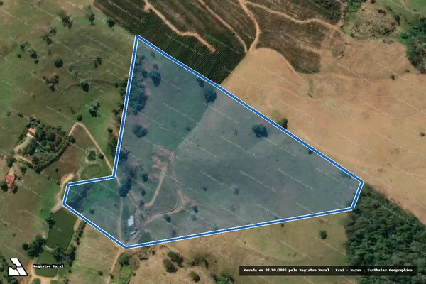 Imagem de satélite de Fazenda Frade - Gleba B em Cachoeiro de Itapemirim - ES