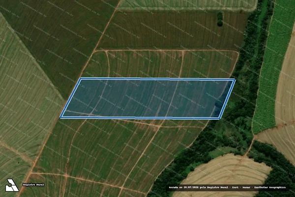 Imagem de satélite de FAZENDA IPE - Matrícula 5.233 em Jussara - PR