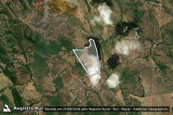 Imagem de satélite de ESTÂNCIA NELORE - Parcela 1 em Campinaçu - GO