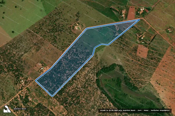 Imagem de satélite de Projeto de Assentamento Nazareth - Lote 153 em Sidrolândia - MS