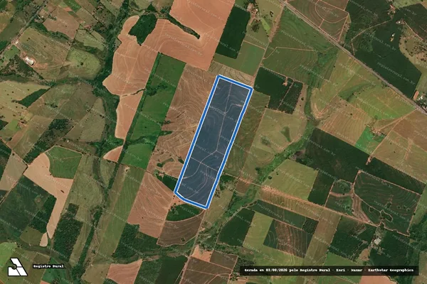 Imagem de satélite de Fazenda Santo Antonio - Parcela (1 de 3) em Parapuã - SP