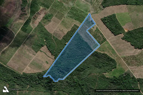 Imagem de satélite de FAZENDA PAU DE CÔCO - Parte 1 em Esplanada - BA