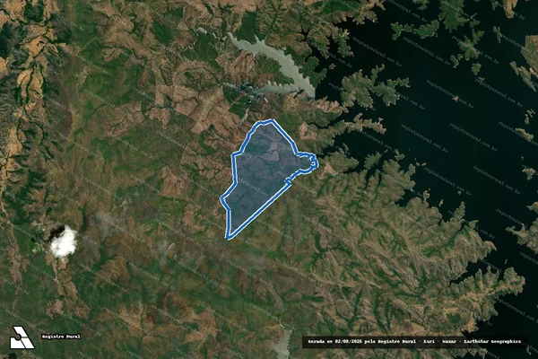 Imagem de satélite de FAZENDA NOSSA SENHORA APARECIDA - 001 em Campinaçu - GO