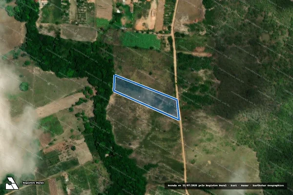 Imagem de satélite de FAZENDA SÃO JOSÉ - LOTE 04 - PARTE DE BAIXO em Salgado - SE