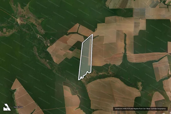Imagem de satélite de FAZENDA GABRIELA II ? ÁREA REMANESCENTE - Matrícula nº 1.797 ( Área Remanescente ) em Querência - MT