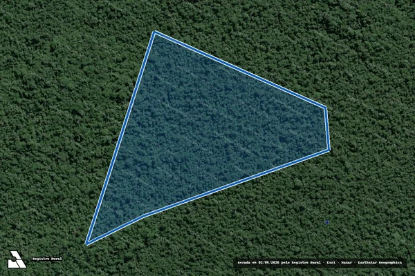 Imagem de satélite de Fazenda Jussara IV - Lote 61 - Mat. 40539 em Iguape - SP
