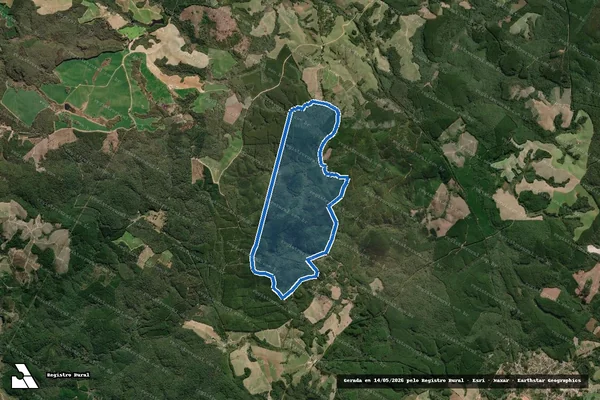 Imagem de satélite de Fazenda Pedra do Sapo em Apiaí - SP