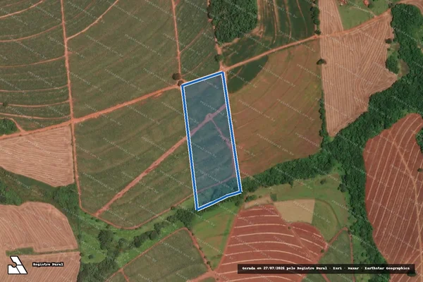 Imagem de satélite de Sitio Santo Antonio - Sitio Santo Antonio/Gleba-B em Rancharia - SP