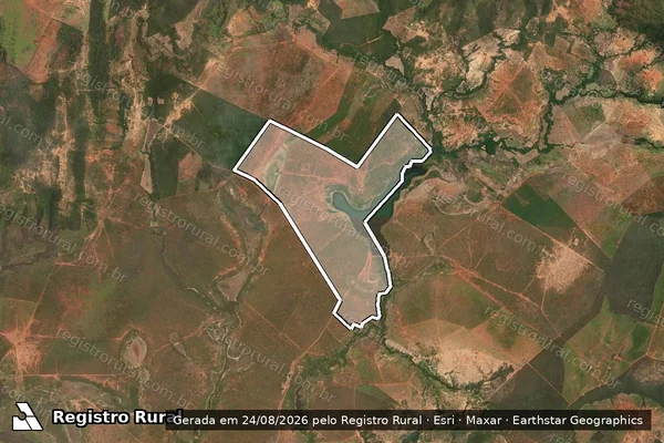 Imagem de satélite de Fazenda Santa Cruz - Fazenda Santa Cruz ? Claro dos Poções em Francisco Dumont - MG