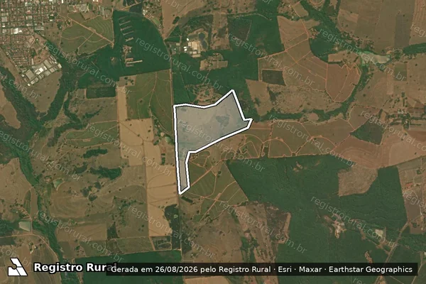 Imagem de satélite de SITIO SANTA ERMELINDA - Parcela 1 em Jaci - SP