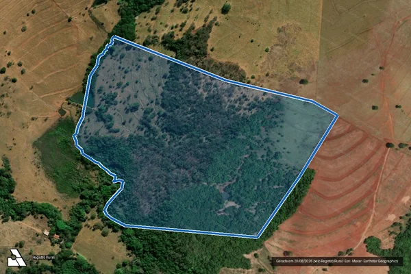 Imagem de satélite de Fazenda Lagoa - Parte 1 em Goiatuba - GO