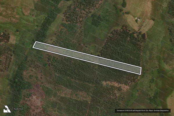 Imagem de satélite de ASSENTAMENTO ESTADUAL UNIÃO RODEIENSE - Lote 03-A em Sant'Ana do Livramento - RS