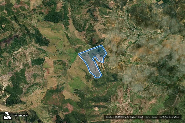 Imagem de satélite de FAZENDA BOA ESPERANÇA - Parte 1 em Divino das Laranjeiras - MG