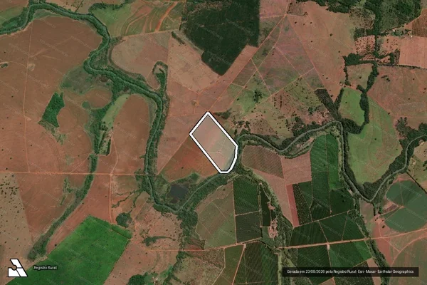 Imagem de satélite de FAZENDA BURITI DA PRATA - GLEBA 07 em Prata - MG