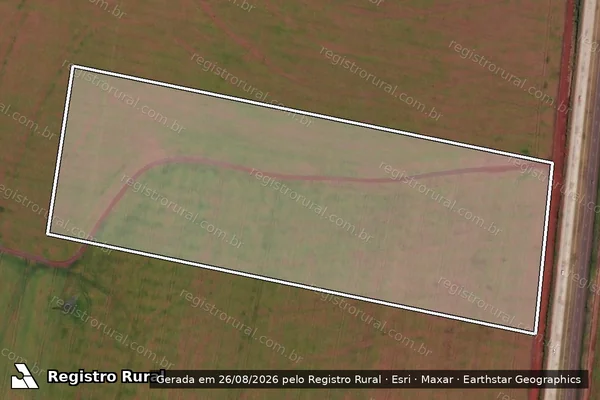 Imagem de satélite de Fazenda Samara - Parte do lote rural nº. 48, do 8º Perímetro do Imóvel São Francisco ou Lopeí, matrícula 75.486 em Cascavel - PR