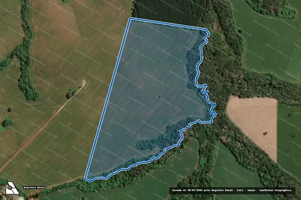 Imagem de satélite de Fazenda São João - Parte 1 em Tibagi - PR
