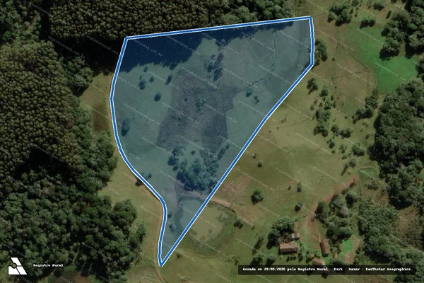 Imagem de satélite de Fazenda Pinheiros Ralos/ Lagoa da Estiva - Parte 1 em Anita Garibaldi - SC
