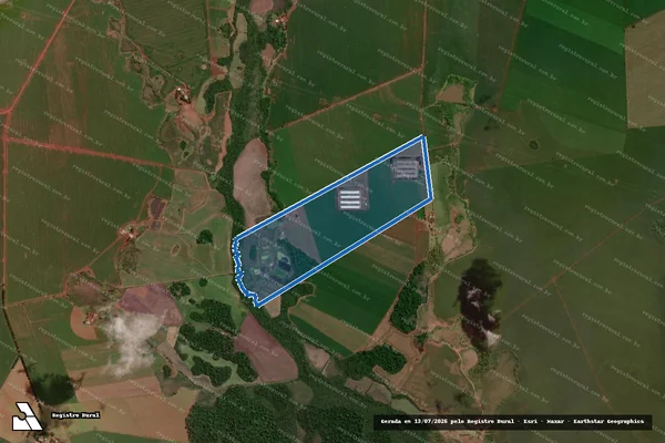 Imagem de satélite de Fazenda Água Boa - Parcela 1 em Dourados - MS