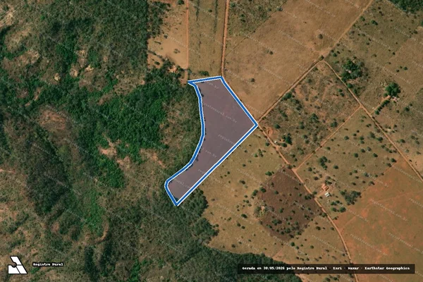 Imagem de satélite de FAZENDA MAMONEIRA - LOTE 12 em Bonfinópolis de Minas - MG