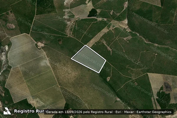 Imagem de satélite de FAZENDA BARRA DO SAMAMBAIA  - Parte 1 em Águas Vermelhas - MG