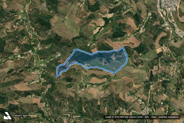 Imagem de satélite de Córrego do Veado - G1 em Iúna - ES