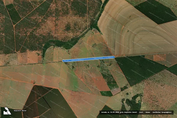 Imagem de satélite de Rodovia Estadual MG-420 - Perímetro em Pompéu - MG