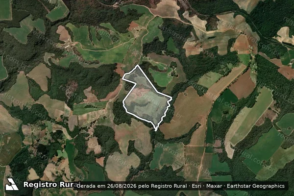 Imagem de satélite de FAZENDA LAGOA DO PADRE - FAZENDA LAGOA DO PADRE em Ipiranga - PR