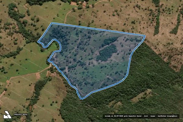 Imagem de satélite de FAZENDA CARRANCA E SANTO ANTONIO DO RIO DO PEIXE - Gleba GLEBA 03 em Pirenópolis - GO