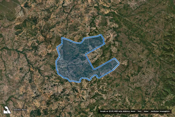Imagem de satélite de FAZENDA TIMBÓ em Araguapaz - GO