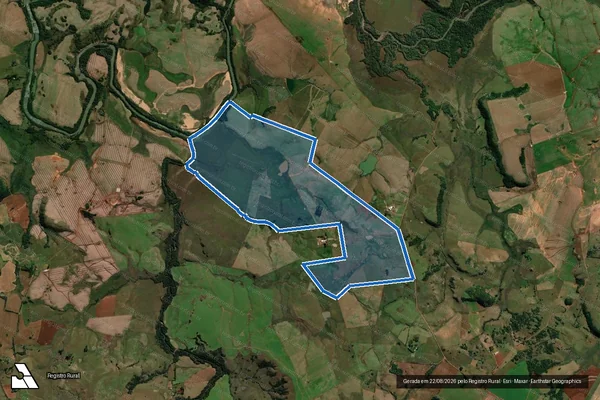 Imagem de satélite de GRANJA DO PARAISO I - Parcela 1 em São Francisco de Assis - RS