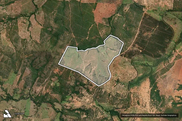 Imagem de satélite de FAZENDA SÃO PEDRO ? CURRAL DE VARAS - Parte 2 em Bocaiúva - MG