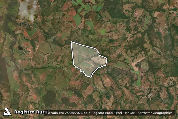 Imagem de satélite de FAZENDA FLORESTA - Parte 1 em Araguaçu - TO