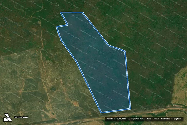 Imagem de satélite de FAZENDA SANTO ANDRÉ - 002 em Cidelândia - MA