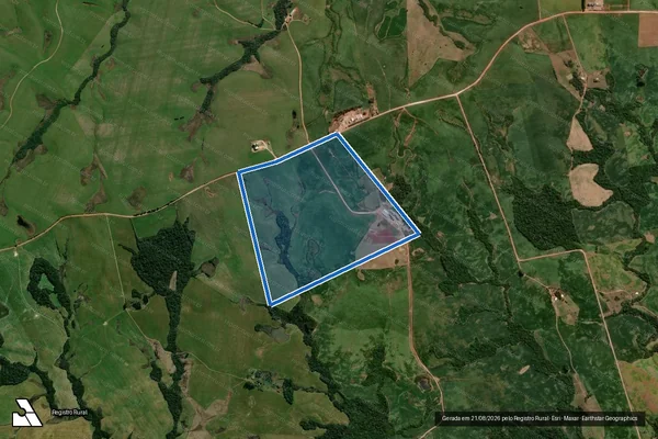Imagem de satélite de Granja São Francisco - Gleba B em Pinhal Grande - RS