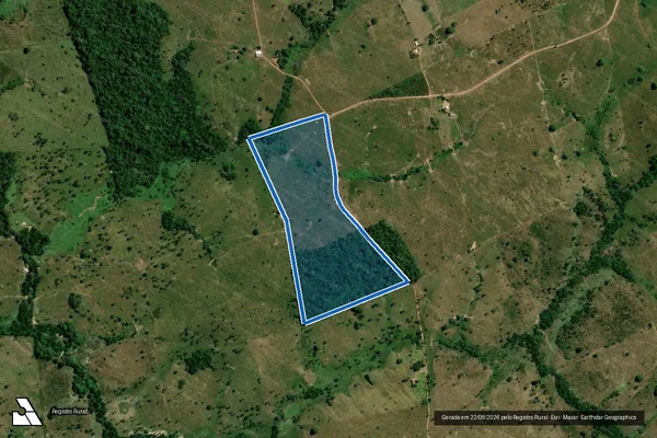 Imagem de satélite de P.A. EMIDIO BATISTA DE MOURA - LOTE 86 - Parte 3 em São Geraldo do Araguaia - PA