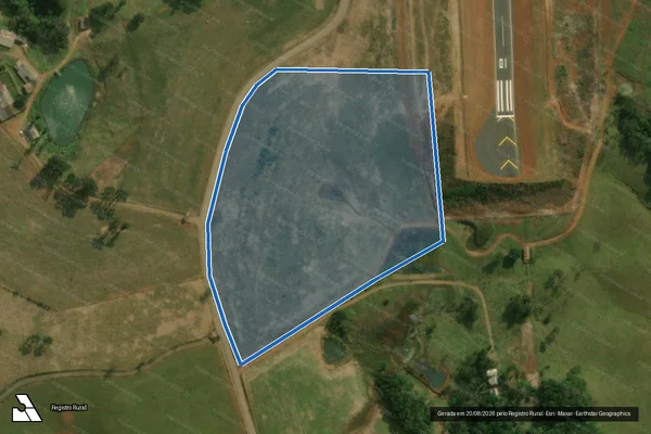 Imagem de satélite de LOTE RURAL N° 58 GLEBA A -Parte 1 - Parte 1 em Dionísio Cerqueira - SC