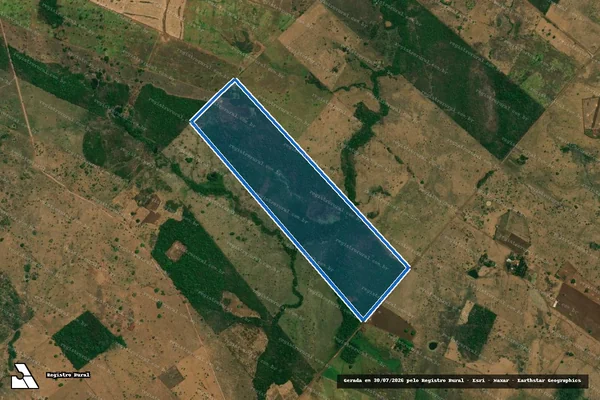 Imagem de satélite de FAZENDA MINADOR - LT. 05 - PARTE 1 em Porto Franco - MA