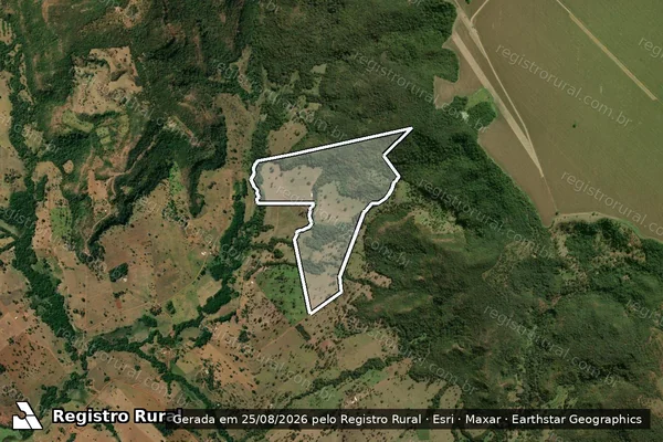 Imagem de satélite de Fazenda Santana/Salgado - Remanescente em Quirinópolis - GO
