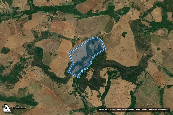 Imagem de satélite de FAZENDA VALE DA ESPERANÇA - 001 em Monte Alegre de Minas - MG