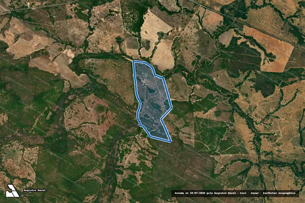 Imagem de satélite de FAZENDA JACARÉ - FAZENDA JACARÉ em Iporá - GO