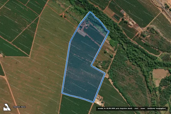 Imagem de satélite de SITIO DA PAZ - 001 em Indianópolis - MG