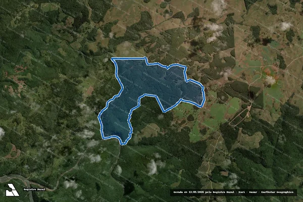 Imagem de satélite de FAZENDA SANTA MARIA - Única em Capão Alto - SC