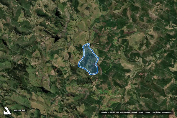 Imagem de satélite de Fazenda Três Pedras - Parte 2 em Catuji - MG