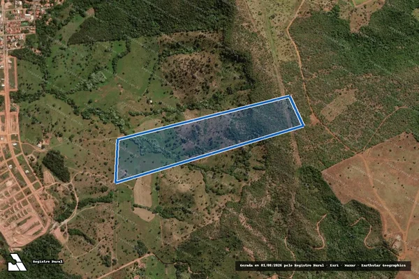 Imagem de satélite de Parte do Lote 154 do Loteamento Santa Luzia, Glebas E e F - Parte 1 em Paraíso do Tocantins - TO