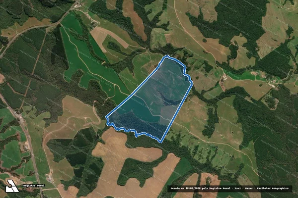 Imagem de satélite de FAZENDA CAMPO VERDE em Ipiranga - PR